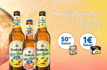 Krombacher Naturradler Rabattaktion 1 Euro - KW 22 und 23 in 2026